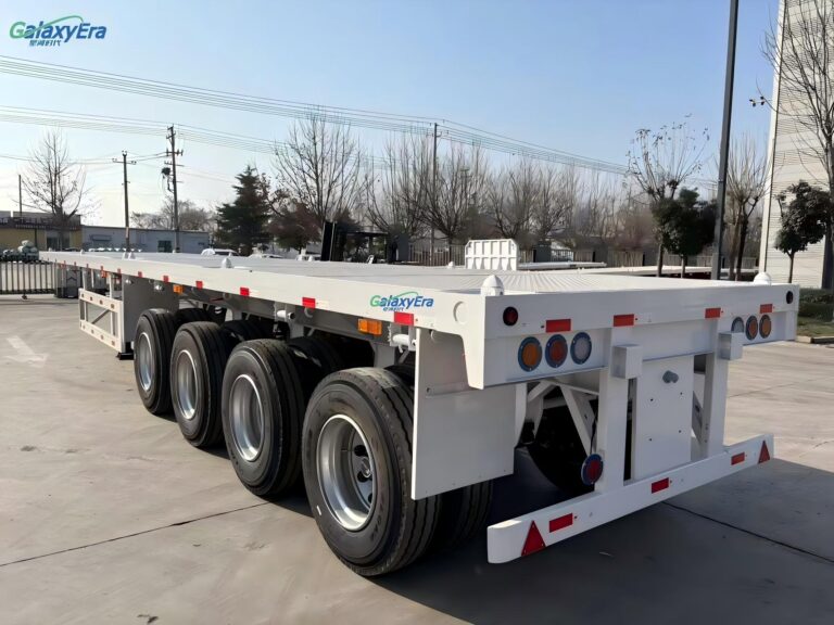 45ft flatbed semi trailer for container transport
