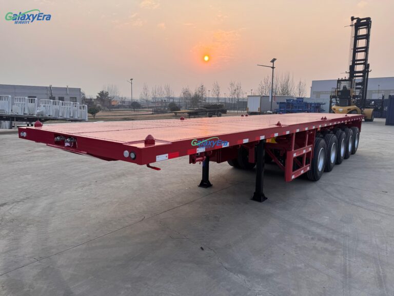 40ft flatbed semi trailer for heavy cargo made in China