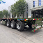 3 Axle 60 Ton Flatbed Semi Trailer
