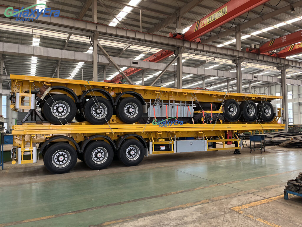 Flatbed trailer crossmembers 5-inch height on 12-inch centers reinforced steel